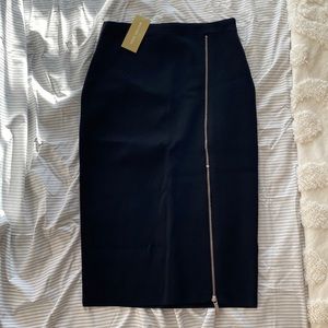 Michael Kors black zipper skirt